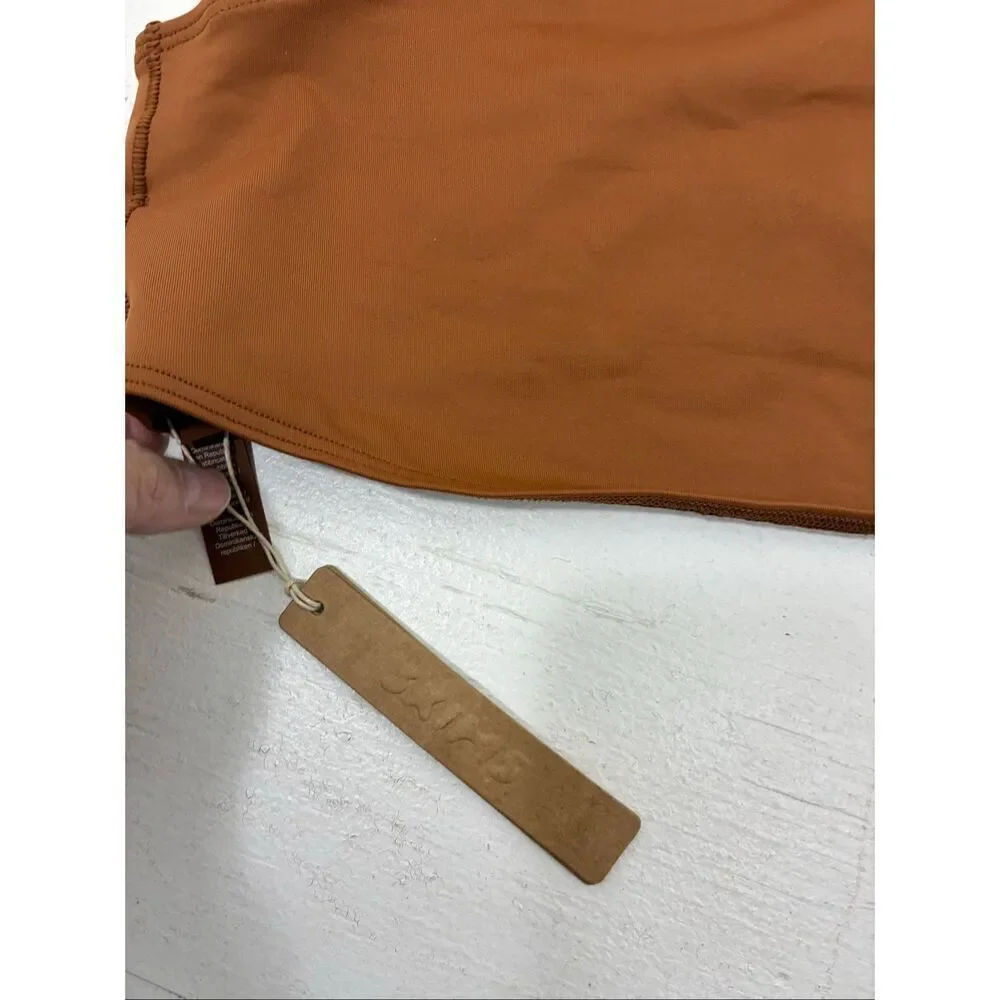 SKIMS NWT Swim Bandeau Top in Bronze Size 4X